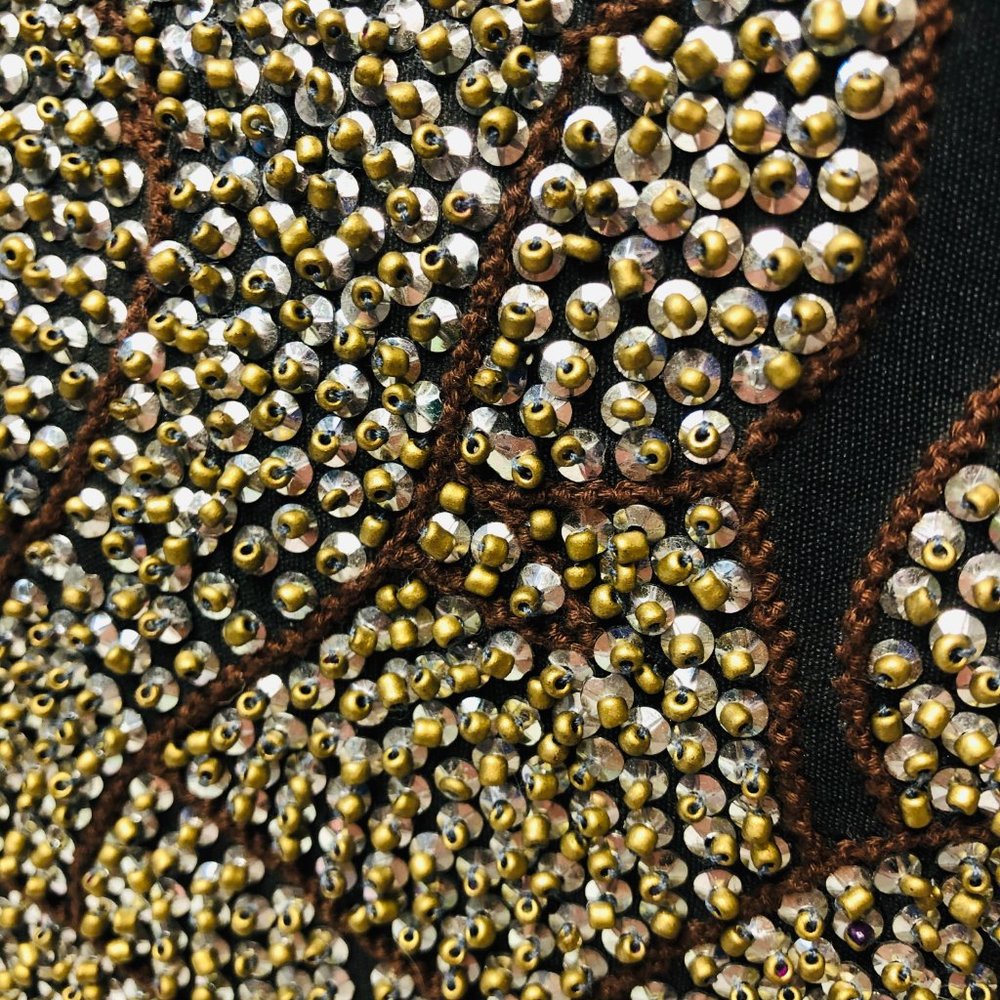 Boho Batik Beaded Indian Shoulder Tote Bag - Picture 4 of 6